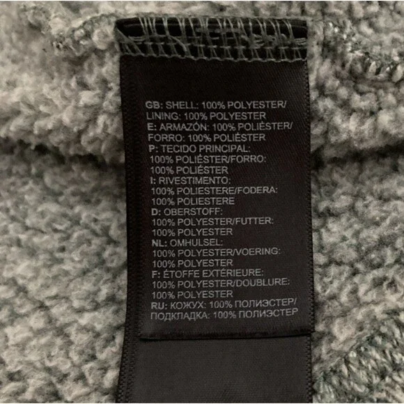 North Face Maggy Sweater Fleece Jacket Size Womens XL Heather Green Full Zip - Picture 6 of 12